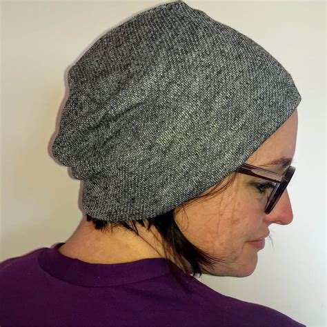 Beanie Hat Pattern Sewing Women Slouchy Beanie Pattern Sewing Etsy