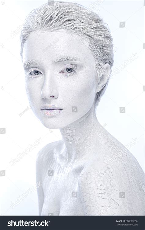 Naked Frozen Female Woman Covered Ice Stock Photo Shutterstock