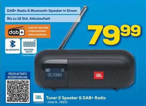 Jbl Tuner 2 Speaker Dab Radio Angebot Bei Berlet 1Prospekte De