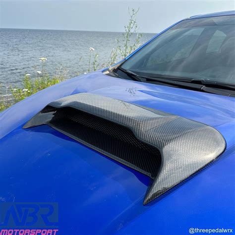Subaru 2022 Wrx Carbon Fiber Hood Scoop Replacement V1 Style Nbr