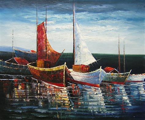 Tableau Paysage Marin Voiliers Paysages Voiliers En Peinture