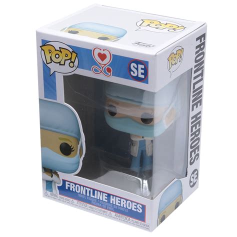 Funko Pop Heroes Front Line Worker Female Hospital Worker 1 Blue