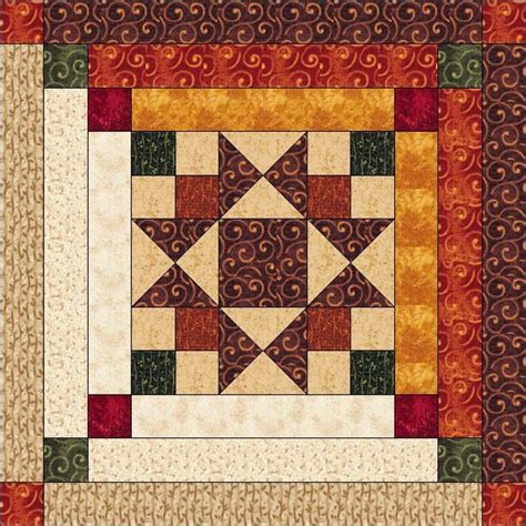 Log Cabin Quilt Pattern Ohio Star In Log Cabin Star In The Etsy Quilt