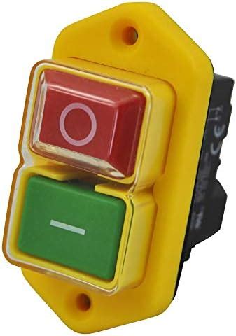 Andifany Commutateur De Bouton Poussoir D Arr T D Urgence Capot Rouge