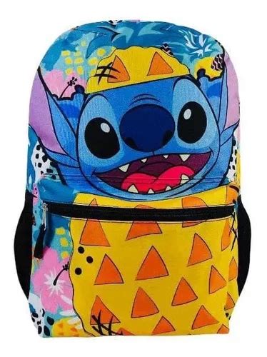 Morral Maleta Bolso Escolar Lilo Y Stich Disney Importado Cuotas Sin