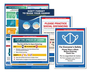 Free CDC Coronavirus Health Hygiene Hand Washing Posters