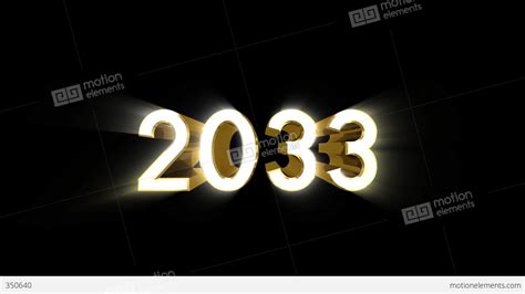 Year 2033 A HD Stock Animation | 350640