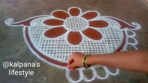 Shivaratri Special Flowers Padi Kolam Pandaga Muggulu Easy Rangoli