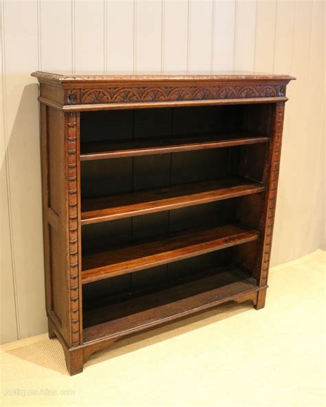 Victorian Oak Open Bookcase Antiques Atlas