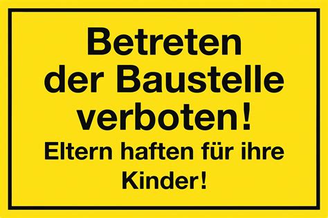 FBS Baustellen Banner 340 X 173 Cm Bauzaunbanner Mit