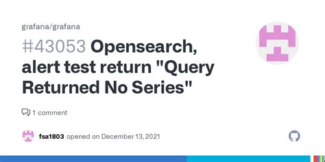 Opensearch Alert Test Return Query Returned No Series Issue 43053