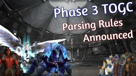 Phase Togc Parsing Rules Are Out Wotlk Classic Trial Of The Grand