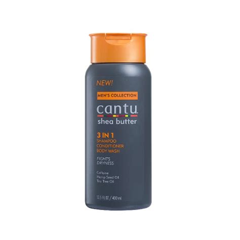 Cantu Mens Collection 3 In 1 Shampoo Conditioner Body Wash 135oz Wholesale Barber Supply