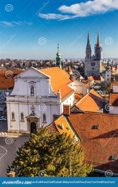 St Catherine`s Church Zagreb Croatia Stock Photo Image Of