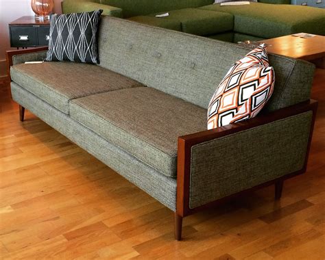 Havana Mid Century Modern Sofa with Wood Arms - Loft 63 | Modern sofa ...