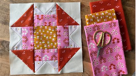 Folded Corners Quilt Block Step By Step Youtube