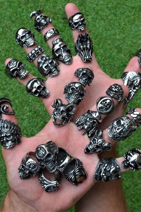 Pin De Floky En Rings Skull Collections Anillos De Calavera Para