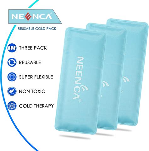 Buy Neenca Reusable Ice Pack Packs Of Inches Soft Touch Gel Packs For Hot Cold Therapy