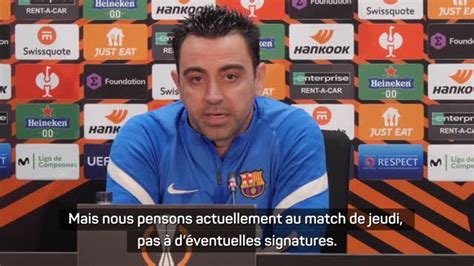 Barcelone Xavi répond à la rumeur Lewandowski Vidéo Dailymotion