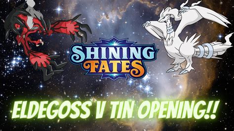 Pokémon Shining Fates Eldegoss V Tin Opening YouTube