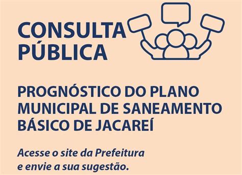 Prefeitura de Jacareí realizará consulta pública sobre o prognóstico do