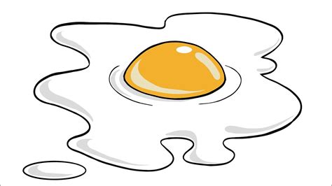 How To Draw A Fried Egg Drawing And Coloring Tutorial Youtube