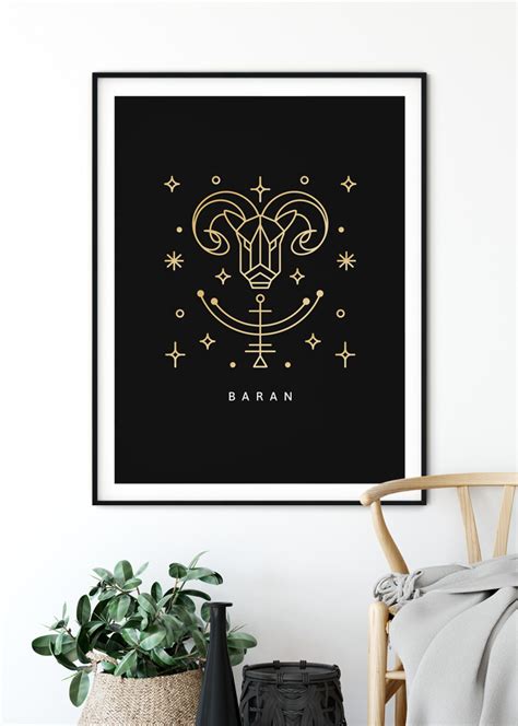 Plakat Do Sypialni Baran Znak Zodiaku Plakatomania Pl