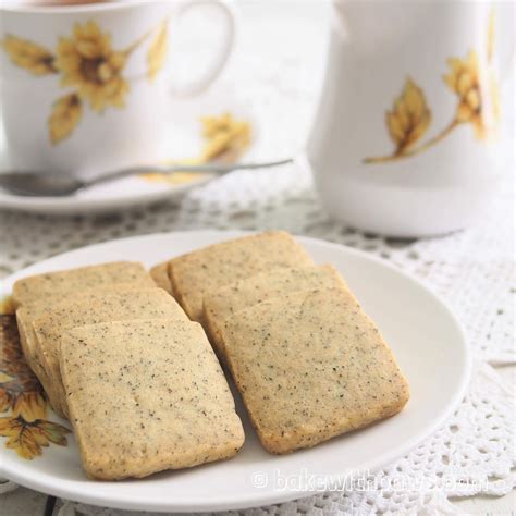 Earl Grey Shortbread Cookies - BAKE WITH PAWS