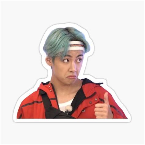 Taehyung Gifts Merchandise Taehyung Sticker Bts Face Kpop Sticker