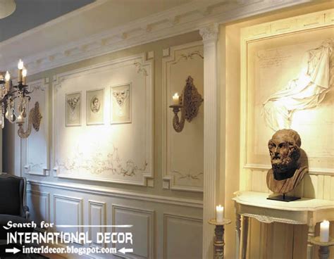 Decorative wall molding or wall moulding designs, ideas