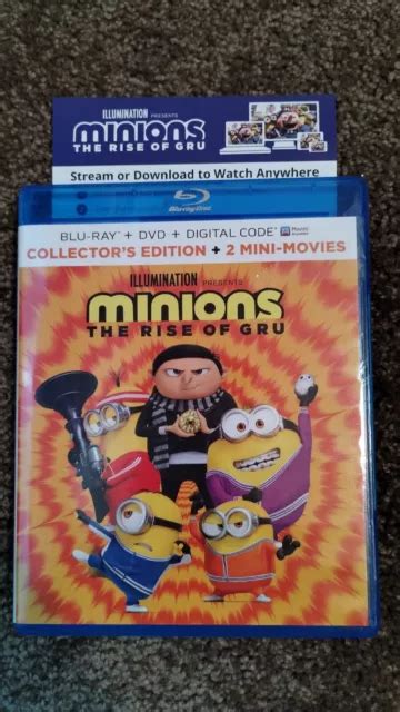 Minions The Rise Of Gru Blu Ray Digital Hd Only Please Read Eur