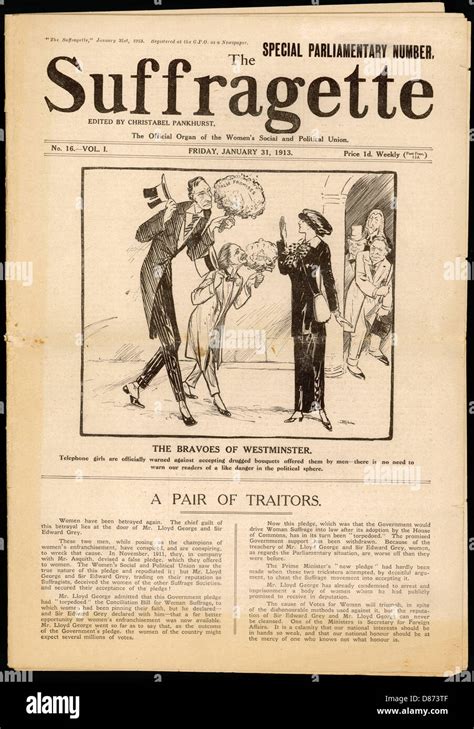 Newspapers Suffragette Hi Res Stock Photography And Images Alamy