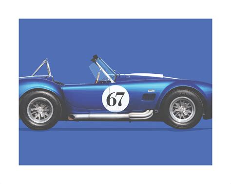 1967 Shelby Ac Cobra Art Print By Manmade Art Manmade Art Inc