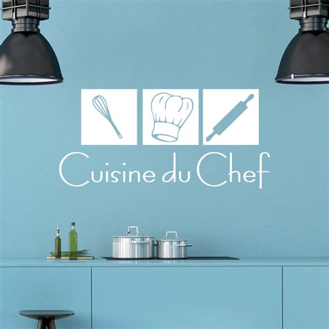 Stickers Muraux Pour La Cuisine Sticker Cuisine Du Chef Ambiance