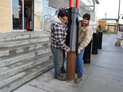 R 1007 06 Steel Pipe Bollard 6 58 In Bollards And Post Covers