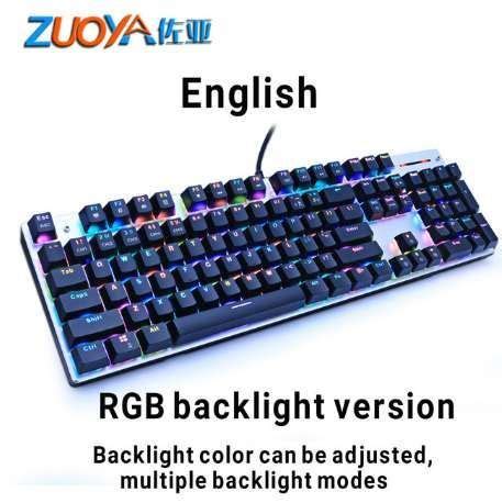 Zuoya Gaming Mechanical Keyboard Anti Ghosting Blue Switch Rgb Mix