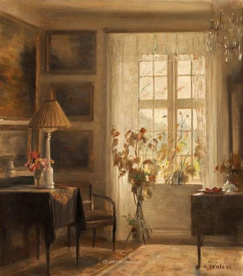 室内一角，carl Vilhelm Holsoe 下来源