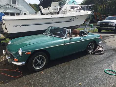 Mg Mgb Convertible W Hard Top Runs Great Chrome Bumpers Racing