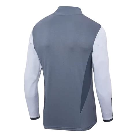 23 24 Miami Half Zipper Long Sleeved Grey Training Suit Soccer Jersey