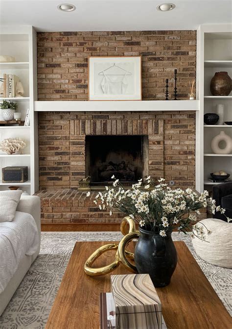 Living Room Decorating Ideas With Red Brick Fireplace Baci Living Room