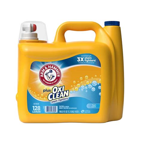 Arm & Hammer Plus OxiClean Fresh Scent HE Liquid Laundry Detergent 128 ...