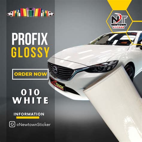 Skotlet Profix Putih Glossy Lebar X Panjang Meter Stiker Putih