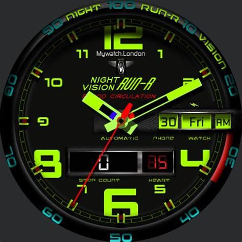 Mywatch Night Run R Vision Watchmaker The World S Largest Watch