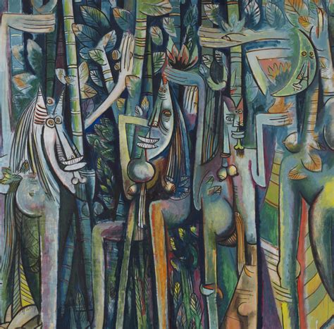 Jungle By Wifredo Lam Print On Canvas