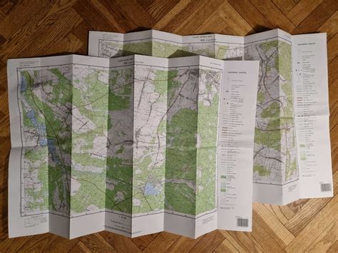 Mapy Topograficzne Polski Wyd Wojskowe Zak Ady Kartograficzne Warszawa