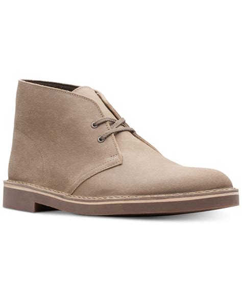 Clarks Suede Bushacre 2 Chukka Boots In Taupe Brown For Men Save 41