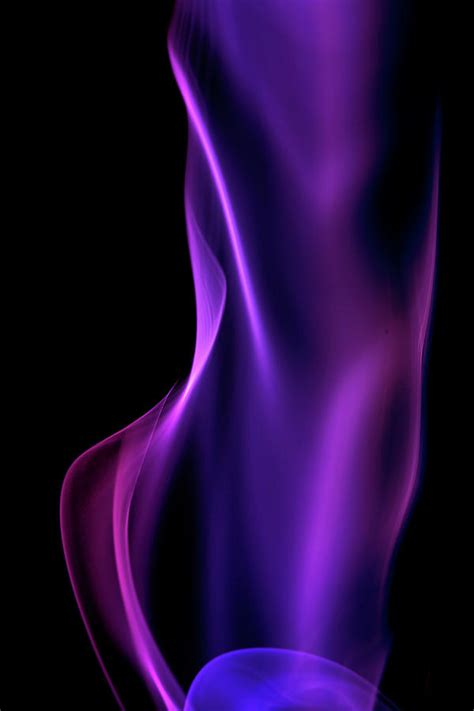 Purple Smoke On A Black Background #2 by Gm Stock Films