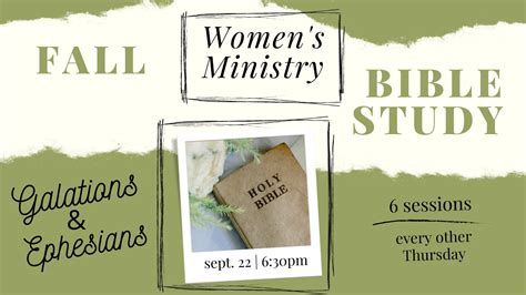 Womens Fall Bible Study Faith Community Church