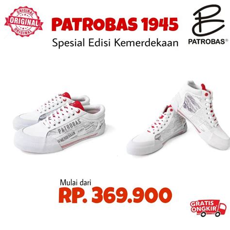 Jual Original Sepatu Patrobas Edisi Kemerdekaan Low High