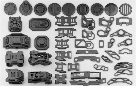 Artstation Hard Surface Kitbash Vol 1 Resources